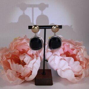 NWT Chico's Gold Tone and Blue Earrings